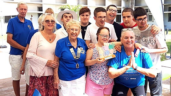 La Cala Lions thanked for helping create garden at local association for people with disabilities