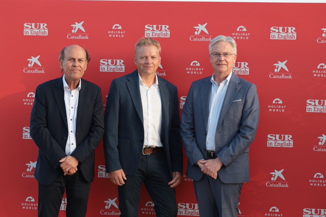 Uwe Scheele, SUR deutsche Ausgabe, Thorsten Nehls and Erhard Zurawka of Deutsche Schule Malaga.