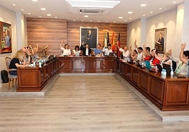 Last Monday's council meeting at Torrox town hall.