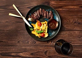 The juicy entraña, a classic dish of Argentine gastronomy.