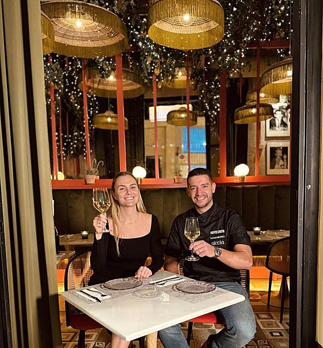 Tatiana de León and Rodrigo Fernández, founding partners of Eaterna Group, which already includes three restaurants in the Malaga capital.