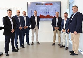 The presentation of stages six and seven at the Diputación on Tuesday.