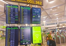 Oli is also already on the information screens in the terminals.