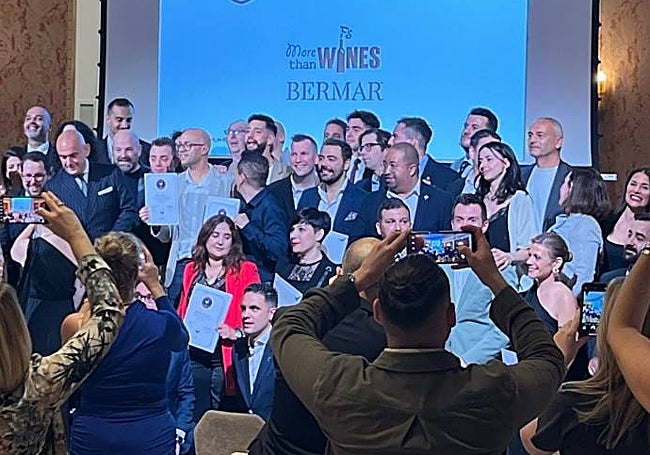 Some of the award winners at the gala held at the Four Seasons Hotel in Madrid.