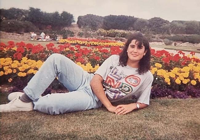 Fabiola on a trip to London in the 1990s.