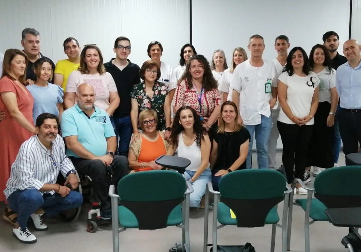 Presentation of the initiative at the Axarquía hospital on Monday.