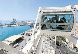 File image of the previous big wheel attraction in Malaga city centre.