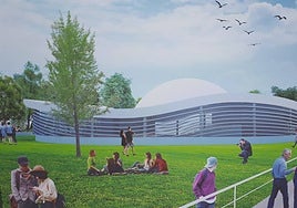 An artist's impression of Malaga's planetarium project.