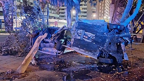 Driver tests positive for alcohol and drugs after two young people die in car crash in south of Spain