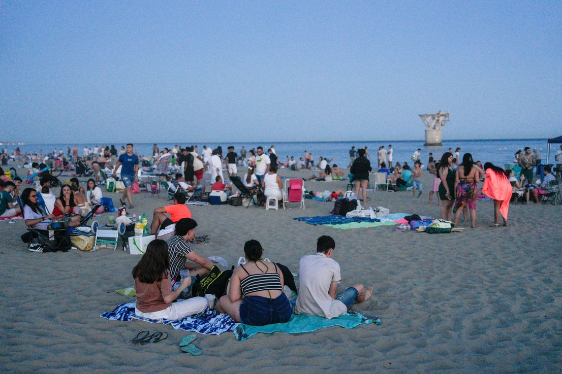 El Cable beach, in Marbella