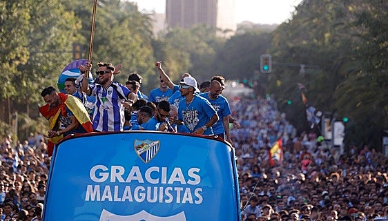 In photos and videos: Malaga CF's heroes given an epic welcome home
