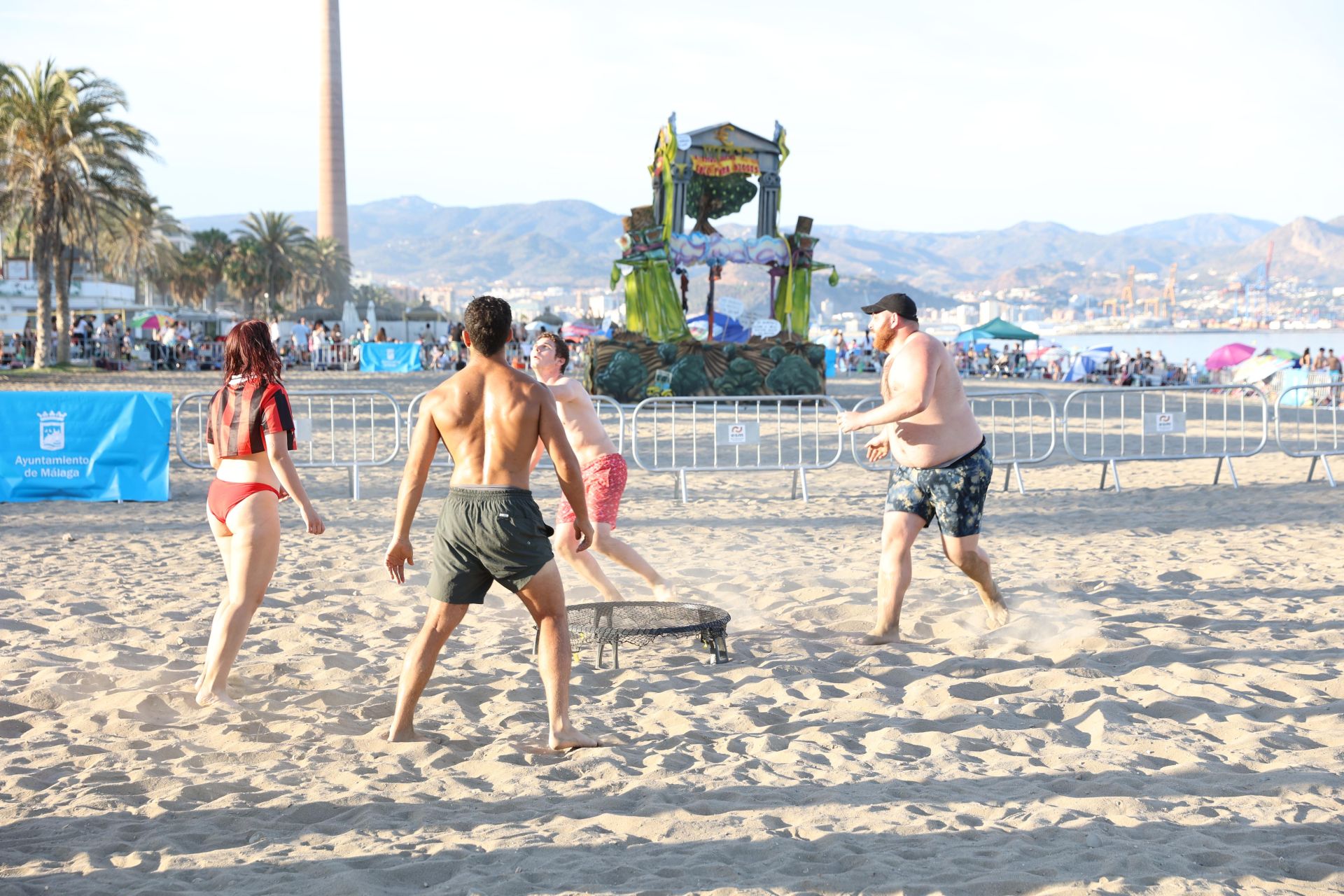 San Juan celebrations in Huelin, in Malaga city
