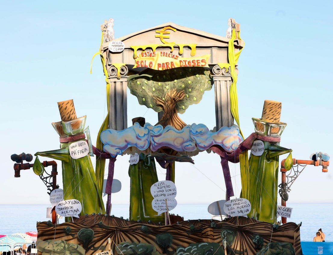 San Juan celebrations in Huelin, in Malaga city