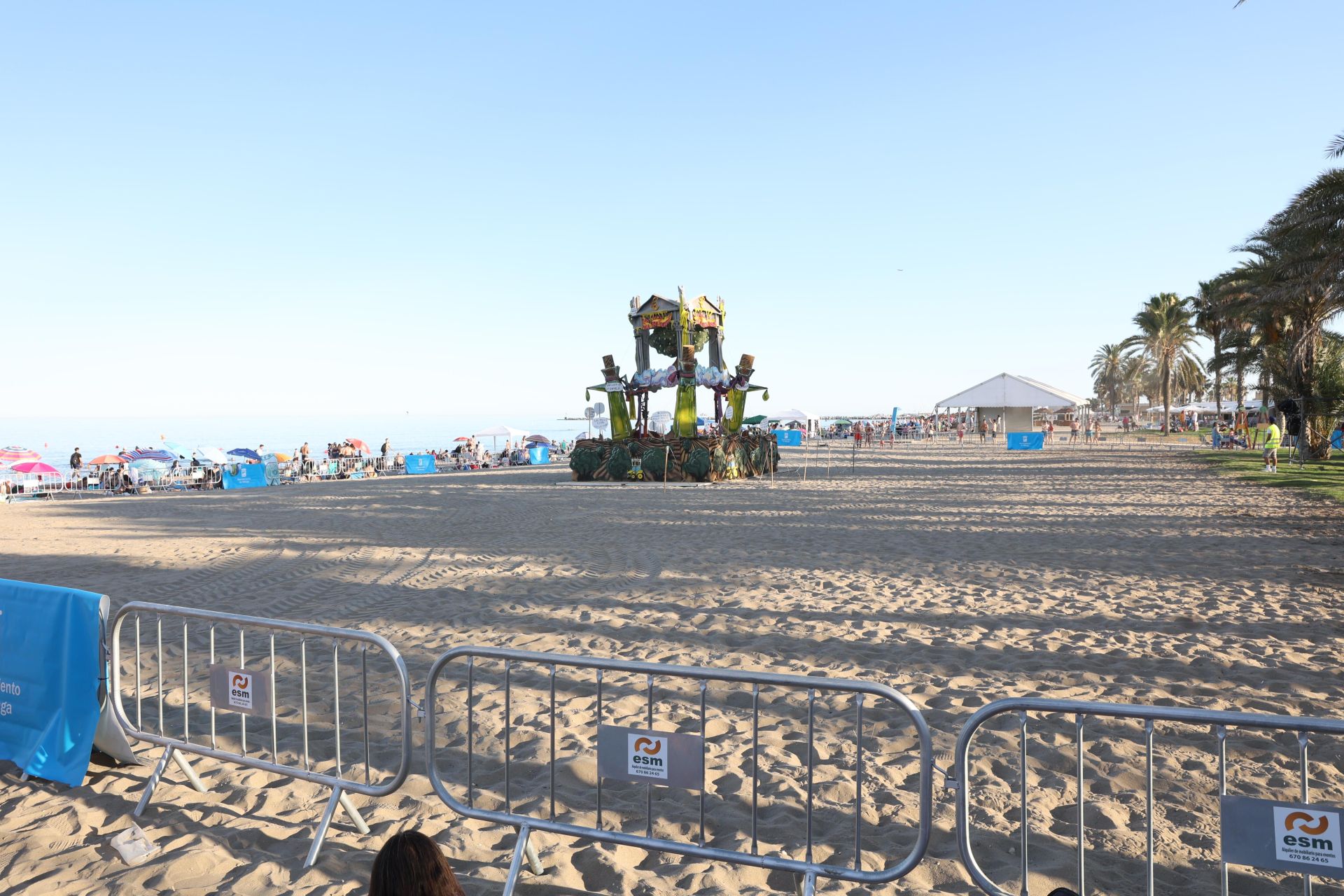 San Juan celebrations in Huelin, in Malaga city