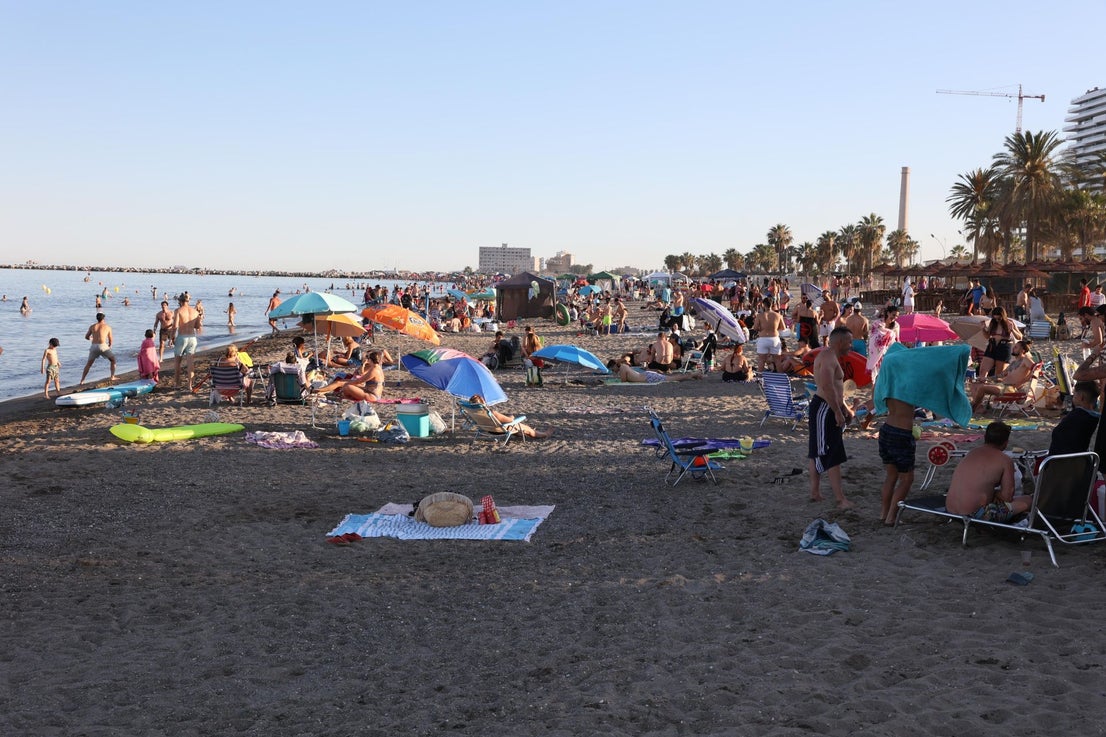 San Juan celebrations in Huelin, in Malaga city