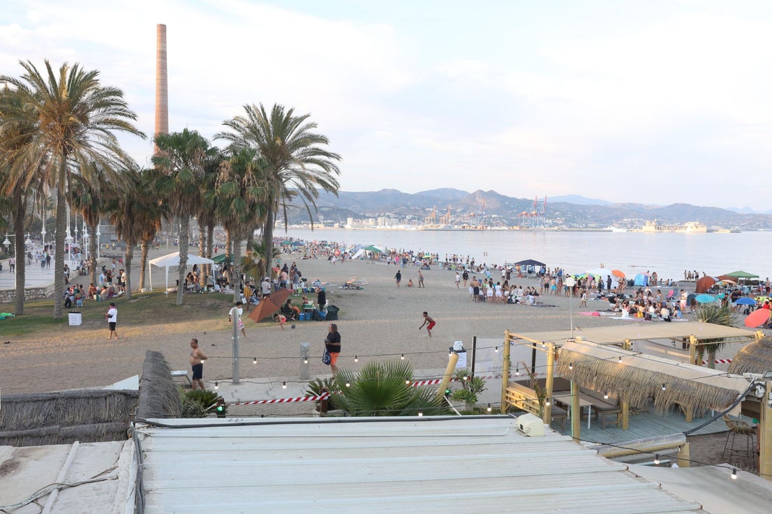 San Juan celebrations in Huelin, in Malaga city