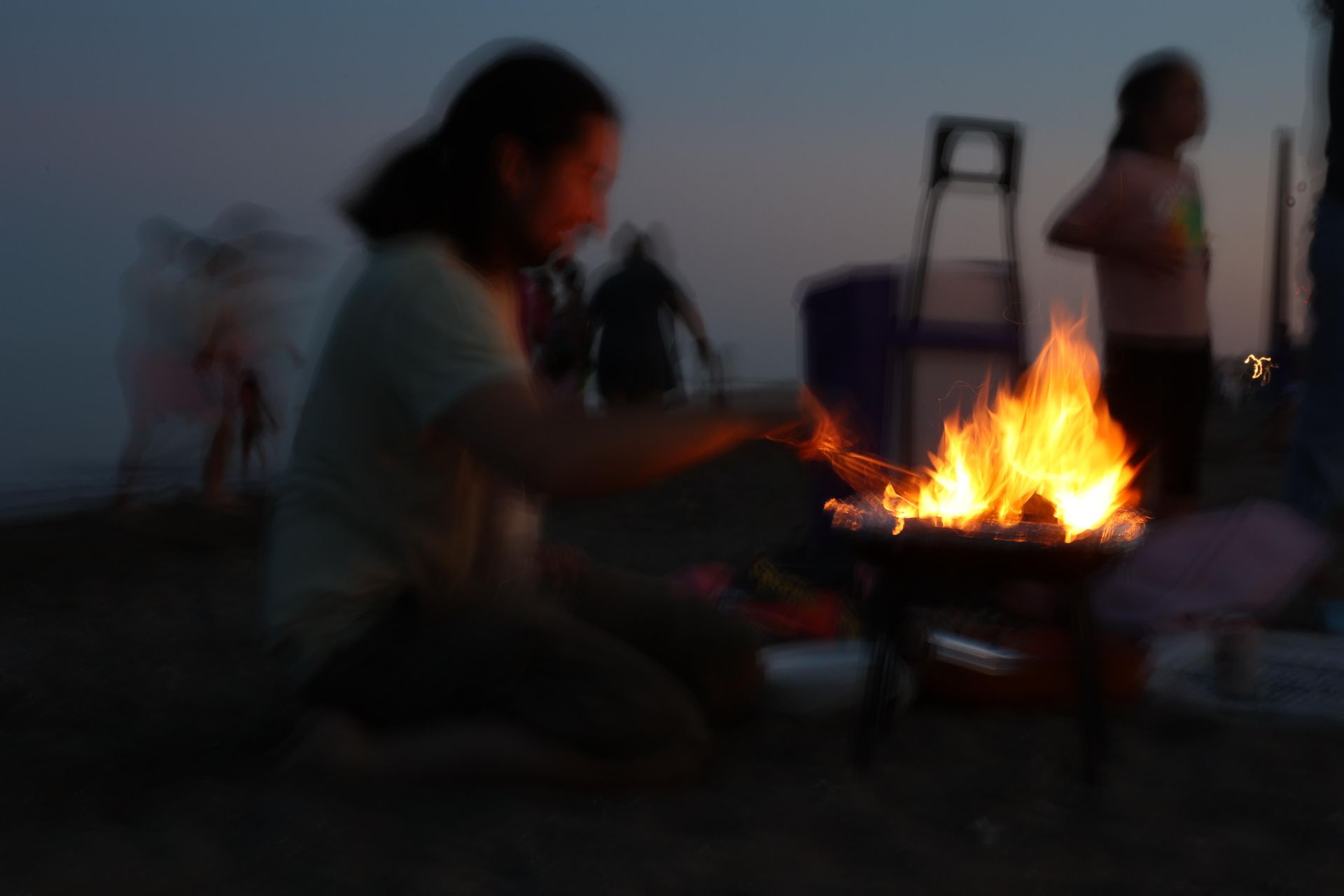 San Juan celebrations in Huelin, in Malaga city