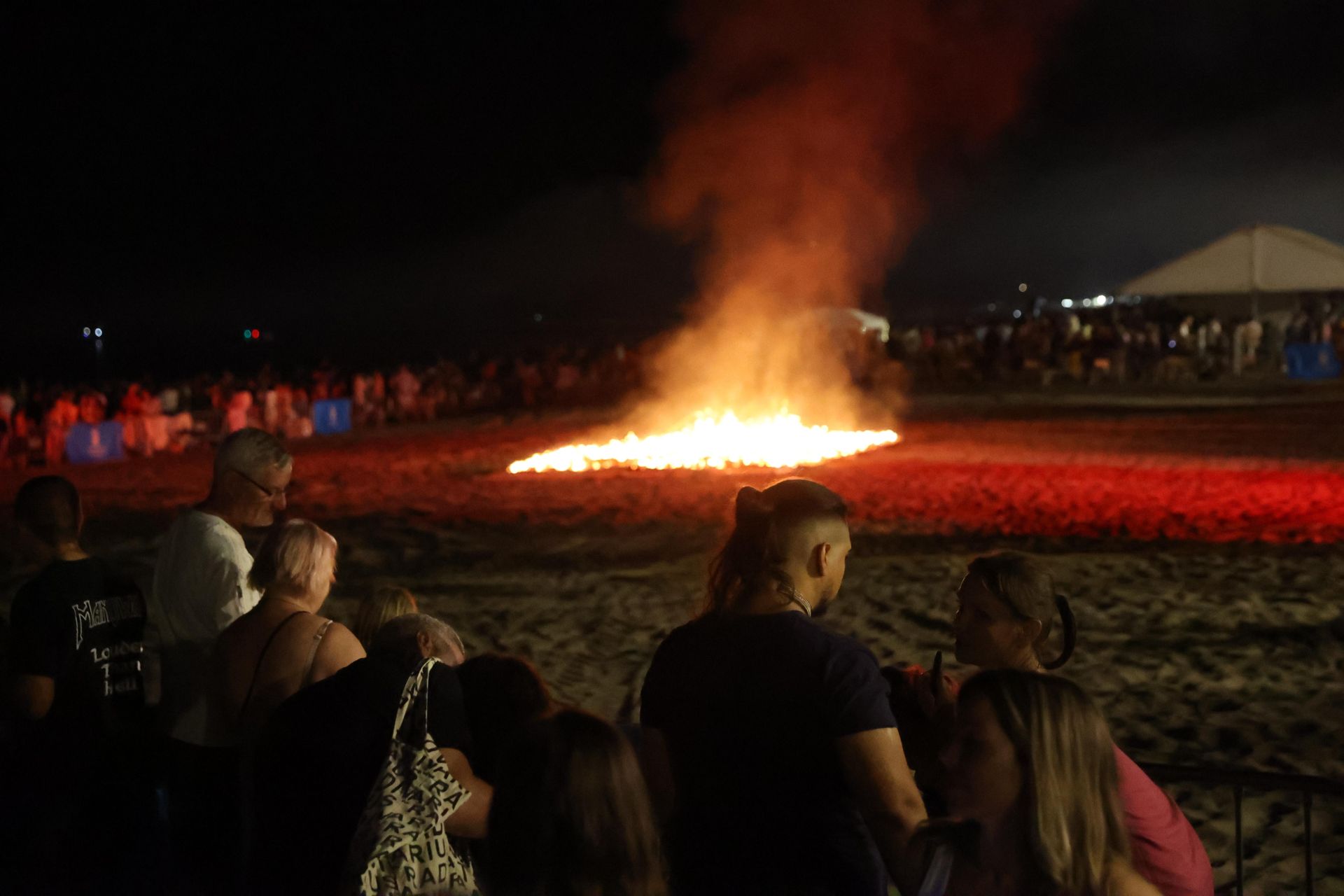 San Juan celebrations in Huelin, in Malaga city