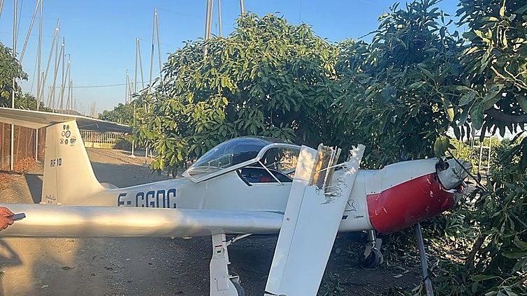 Lucky escape for pilot after plane crash lands near Costa del Sol aerodrome
