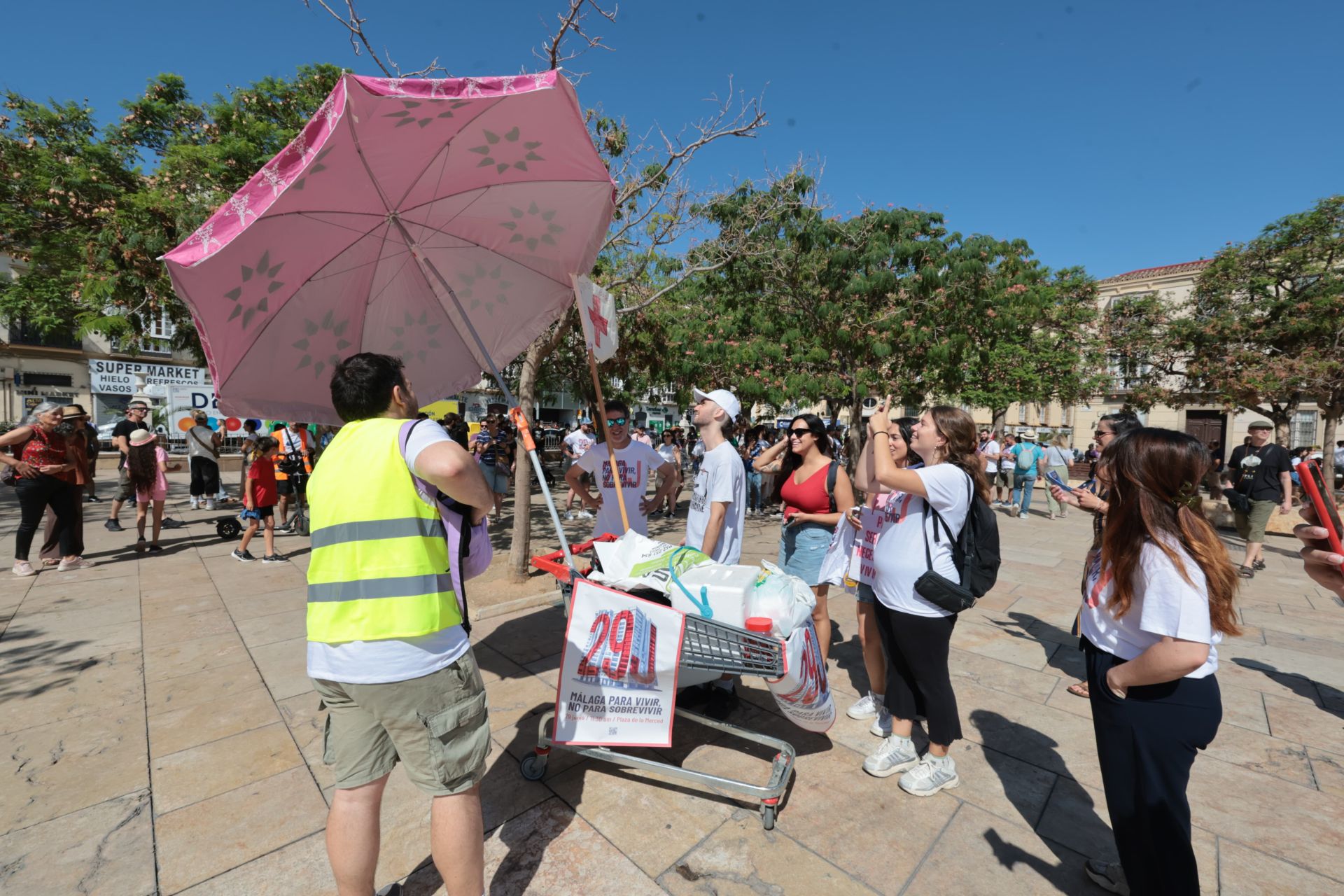 Housing crisis demonstration in Malaga, in pictures