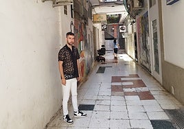 Fran Campos in Pasaje Begona, Torremolinos.