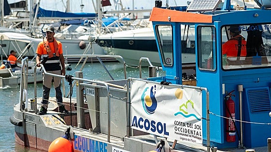 Almost 80% of the waste collected from the sea on the Costa del Sol in June was plastic