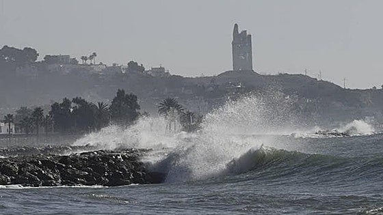 Yellow weather alert activated for strong winds and high waves on the Costa del Sol