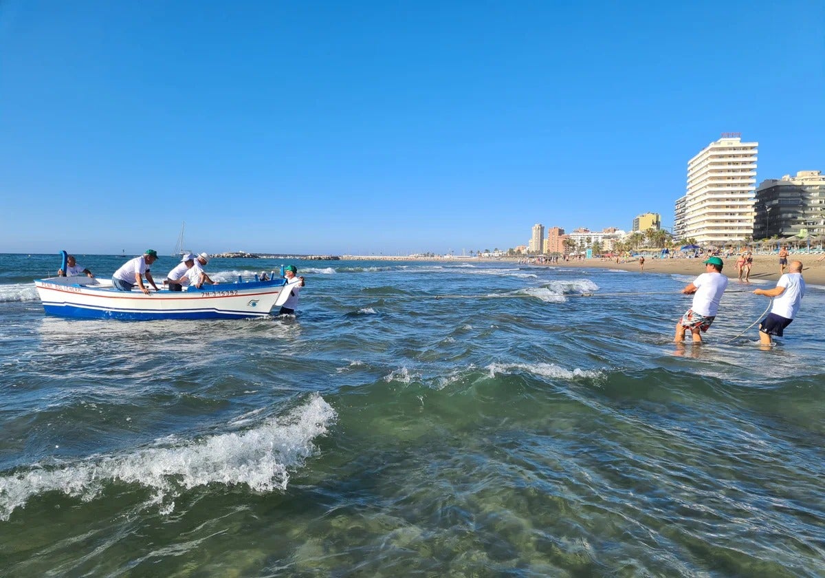 Recreating the Tirada del Copo on the beach last weekend.