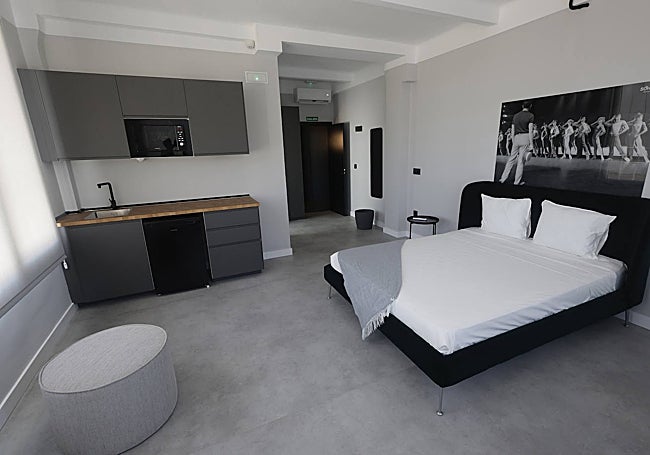 One of the suites in Sohrlin's residence for artists.