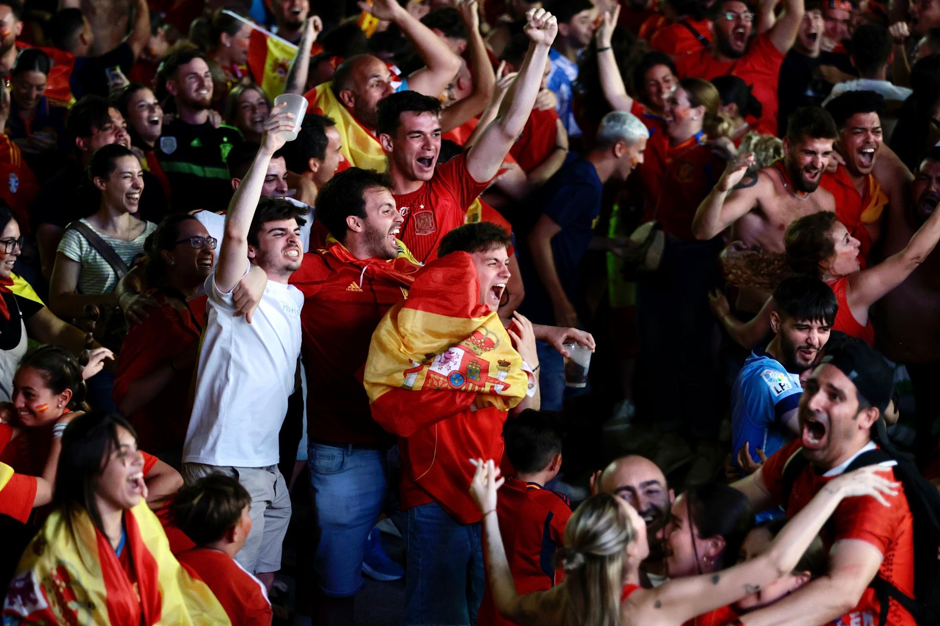 Malaga celebrates Spain's Euro 2024 victory over England, in pictures