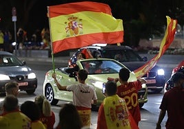Malaga parties into the night after Spain's victory over England in Euro 2024 final