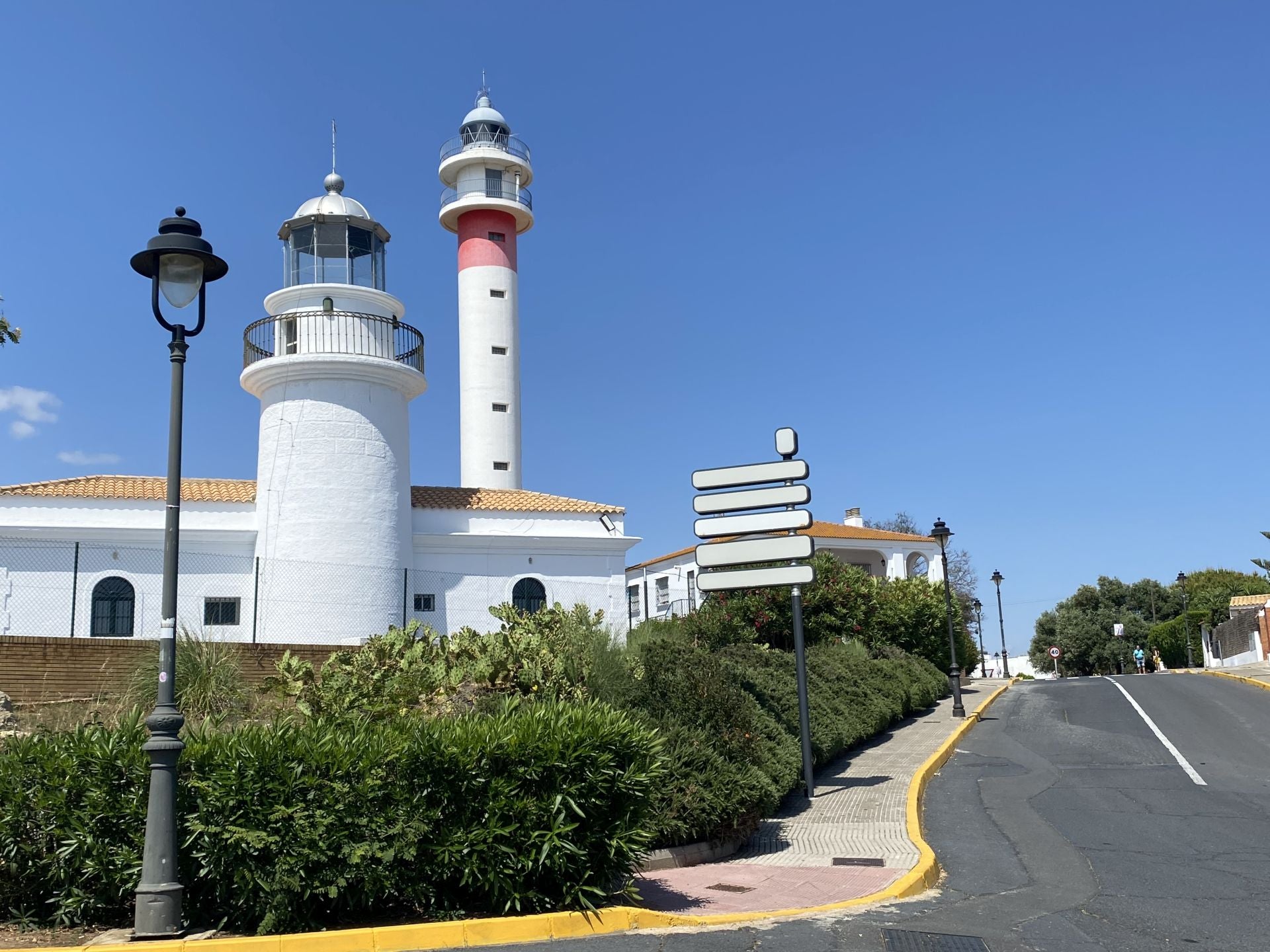 The two lighthouses in the village.