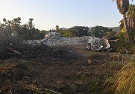 This is how the actor's house in Marbella has been left after the demolition