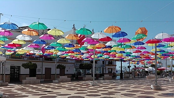 This is when a Costa del Sol town’s iconic colourful umbrellas are set to return