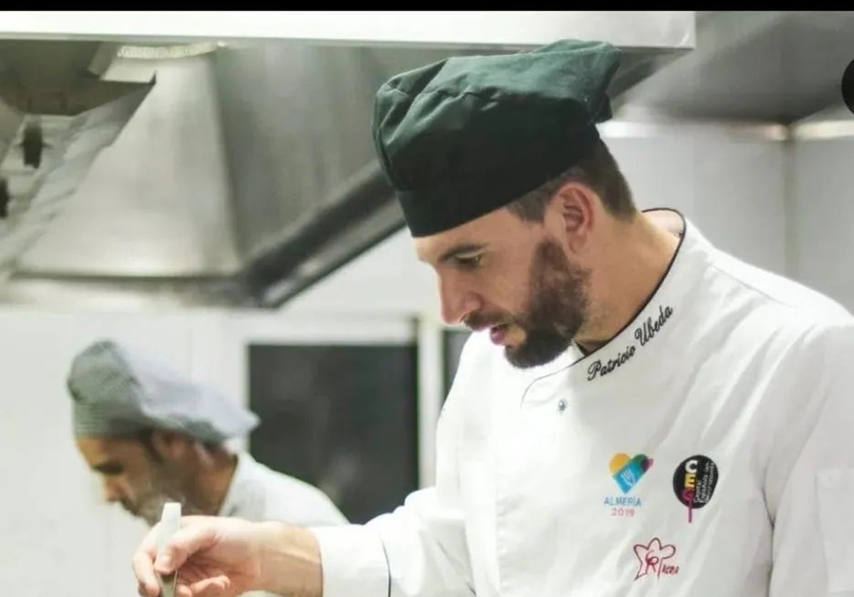 Patricio Úbeda in his kitchen.