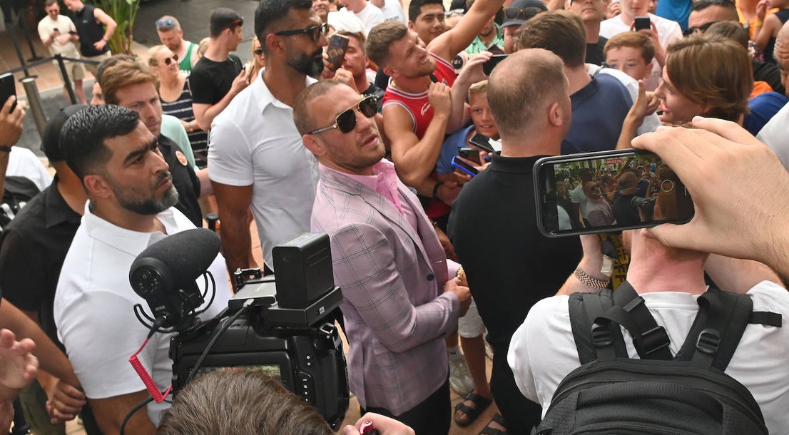 MMA legend Conor McGregor promotes Spain's first official bare knuckle boxing event, in pictures