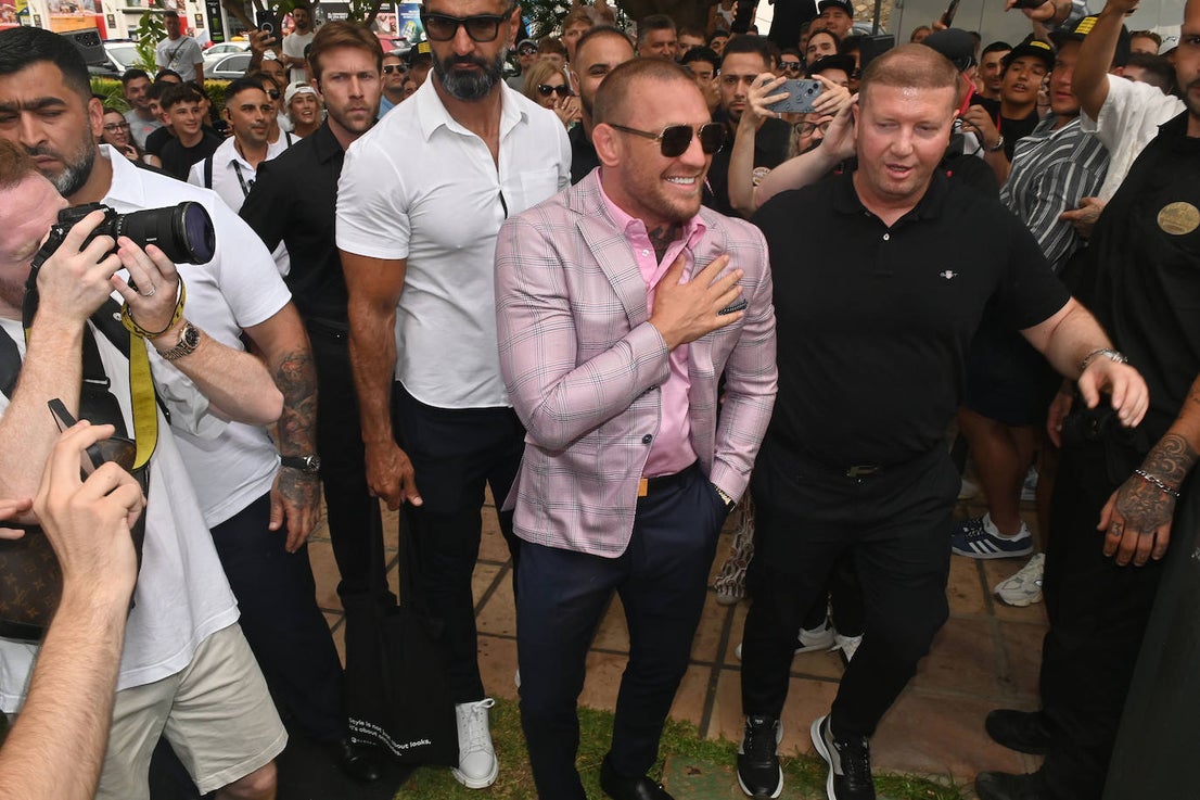 MMA legend Conor McGregor promotes Spain's first official bare knuckle boxing event, in pictures