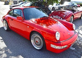 The cars were on show in the centre of Jimena de la Frontera.