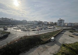 The plot of land where Nerja's new health centre will be built.