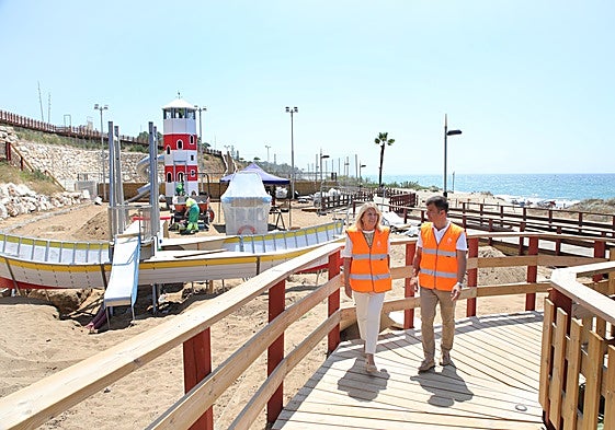 The mayor of Marbella, Ángeles Muñoz and the councillor, Diego López.