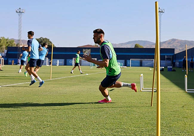 Baturina taking part in his first training session on Tuesday.