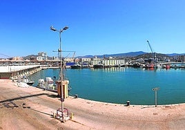 View of Quay 8 as it currently looks and here is where the infilling for the new quay will be done.