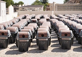 View of the containers purchased by the council.