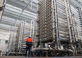 Archive image of a desalination plant.