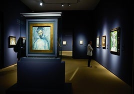 One side of the double portrait by Modigliani with a Picasso and more paintings.