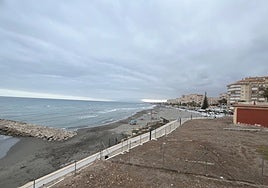 Ferrara beach in Torrox where the youths drove along the seafront