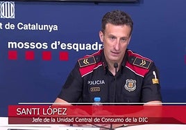 The police announcement about the raid.