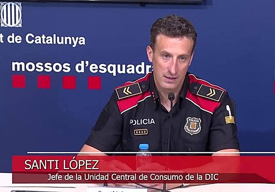 The police announcement about the raid.