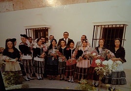 Group photo of the Damas Goyescas back in 1979.