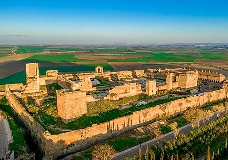 Aerial view of the Parador de Carmona